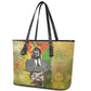 Samora Machel Leather Tote Bag Mozambique Flag Unity and Victory Quote Liberation Struggle - African Freedom Tribute - African Pride