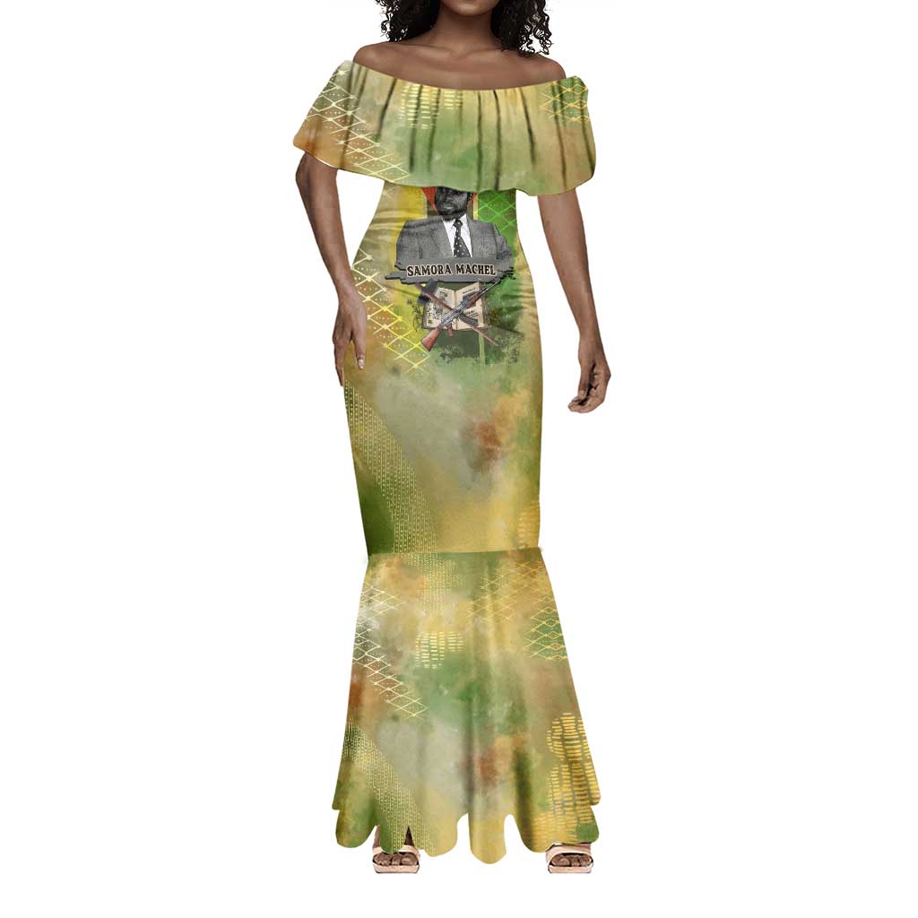Samora Machel Mermaid Dress Mozambique Flag Unity and Victory Quote Liberation Struggle - African Freedom Tribute - African Pride