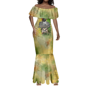 Samora Machel Mermaid Dress Mozambique Flag Unity and Victory Quote Liberation Struggle - African Freedom Tribute - African Pride