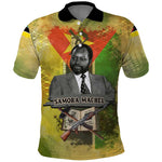 Samora Machel Polo Shirt Mozambique Flag Unity and Victory Quote Liberation Struggle - African Freedom Tribute - African Pride