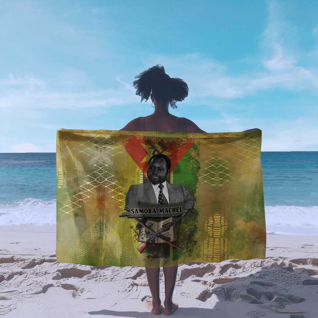 Samora Machel Sarong Mozambique Flag Unity and Victory Quote Liberation Struggle - African Freedom Tribute - African Pride