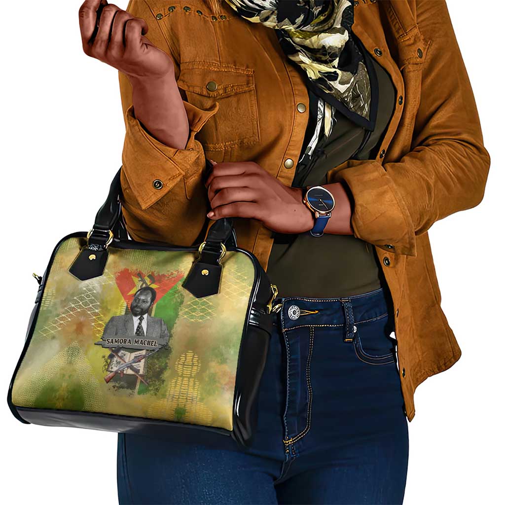 Samora Machel Shoulder Handbag Mozambique Flag Unity and Victory Quote Liberation Struggle - African Freedom Tribute - African Pride