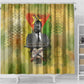 Samora Machel Shower Curtain Mozambique Flag Unity and Victory Quote Liberation Struggle - African Freedom Tribute - African Pride