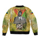 Samora Machel Sleeve Zip Bomber Jacket Mozambique Flag Unity and Victory Quote Liberation Struggle - African Freedom Tribute - African Pride