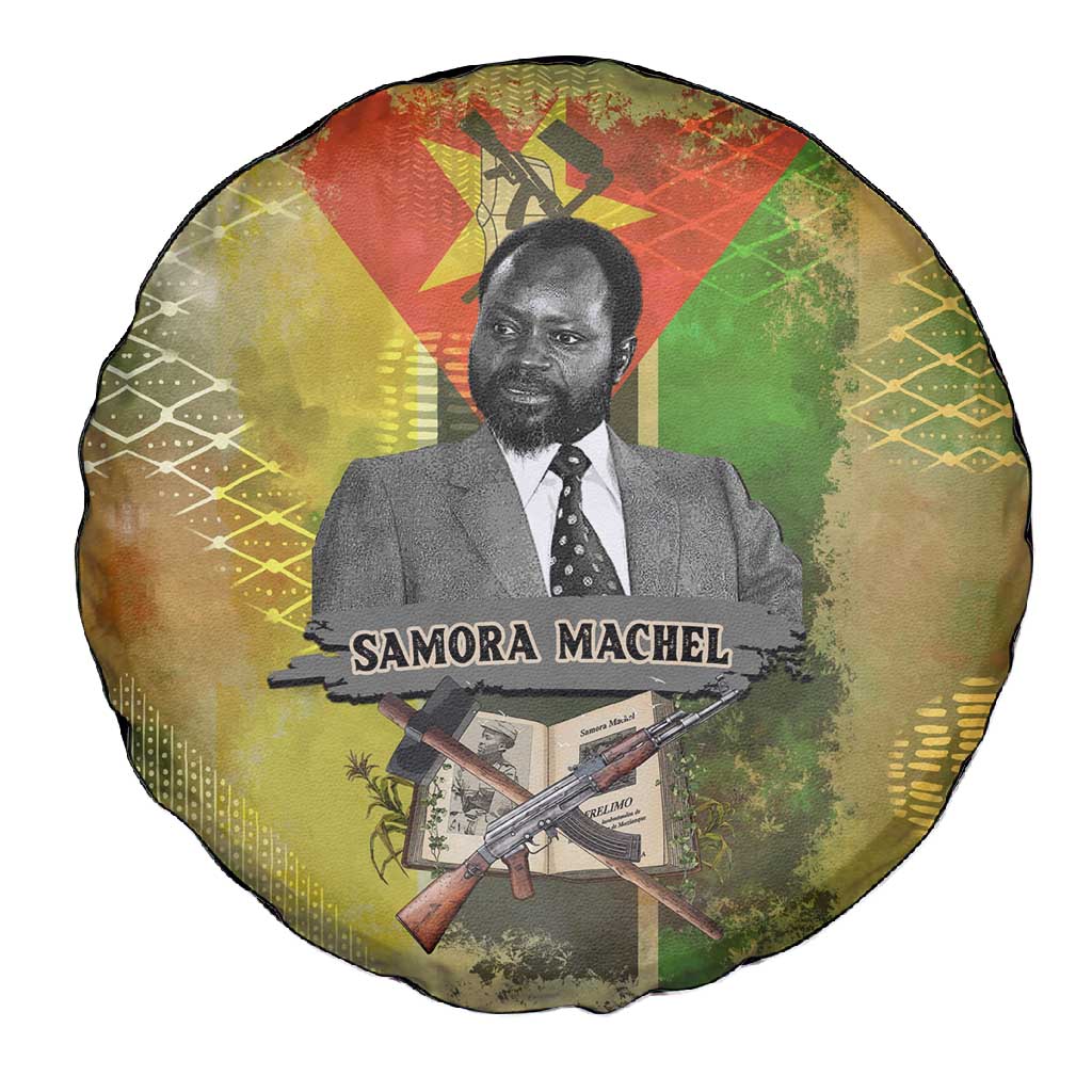 Samora Machel Spare Tire Cover Mozambique Flag Unity and Victory Quote Liberation Struggle - African Freedom Tribute - African Pride