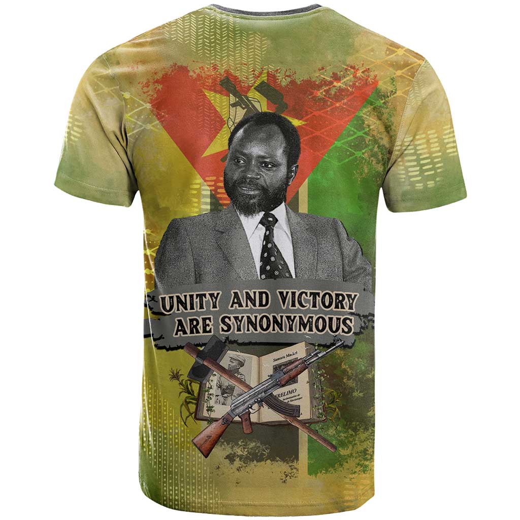 Samora Machel T shirt Mozambique Flag Unity and Victory Quote Liberation Struggle - African Freedom Tribute - African Pride