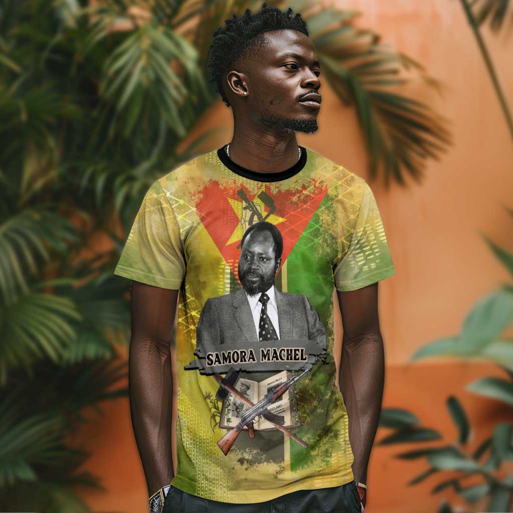Samora Machel T shirt Mozambique Flag Unity and Victory Quote Liberation Struggle - African Freedom Tribute - African Pride