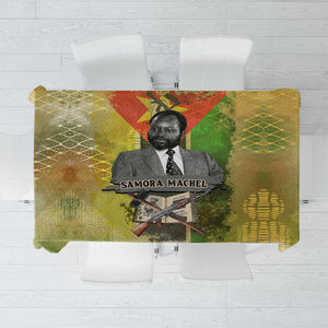 Samora Machel Tablecloth Mozambique Flag Unity and Victory Quote Liberation Struggle - African Freedom Tribute - African Pride
