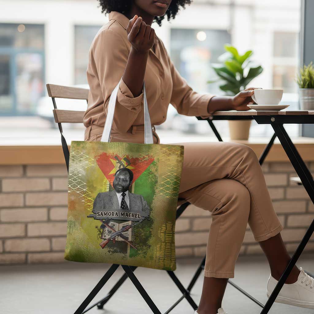 Samora Machel Tote Bag Mozambique Flag Unity and Victory Quote Liberation Struggle - African Freedom Tribute - African Pride