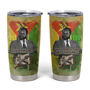 Samora Machel Tumbler Cup Mozambique Flag Unity and Victory Quote Liberation Struggle - African Freedom Tribute - African Pride
