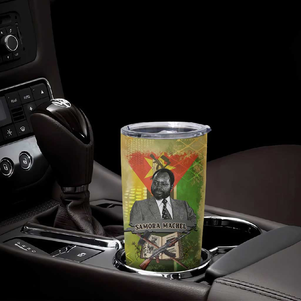 Samora Machel Tumbler Cup Mozambique Flag Unity and Victory Quote Liberation Struggle - African Freedom Tribute - African Pride