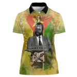 Samora Machel Women Polo Shirt Mozambique Flag Unity and Victory Quote Liberation Struggle - African Freedom Tribute - African Pride