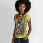 Samora Machel Women Polo Shirt Mozambique Flag Unity and Victory Quote Liberation Struggle - African Freedom Tribute - African Pride