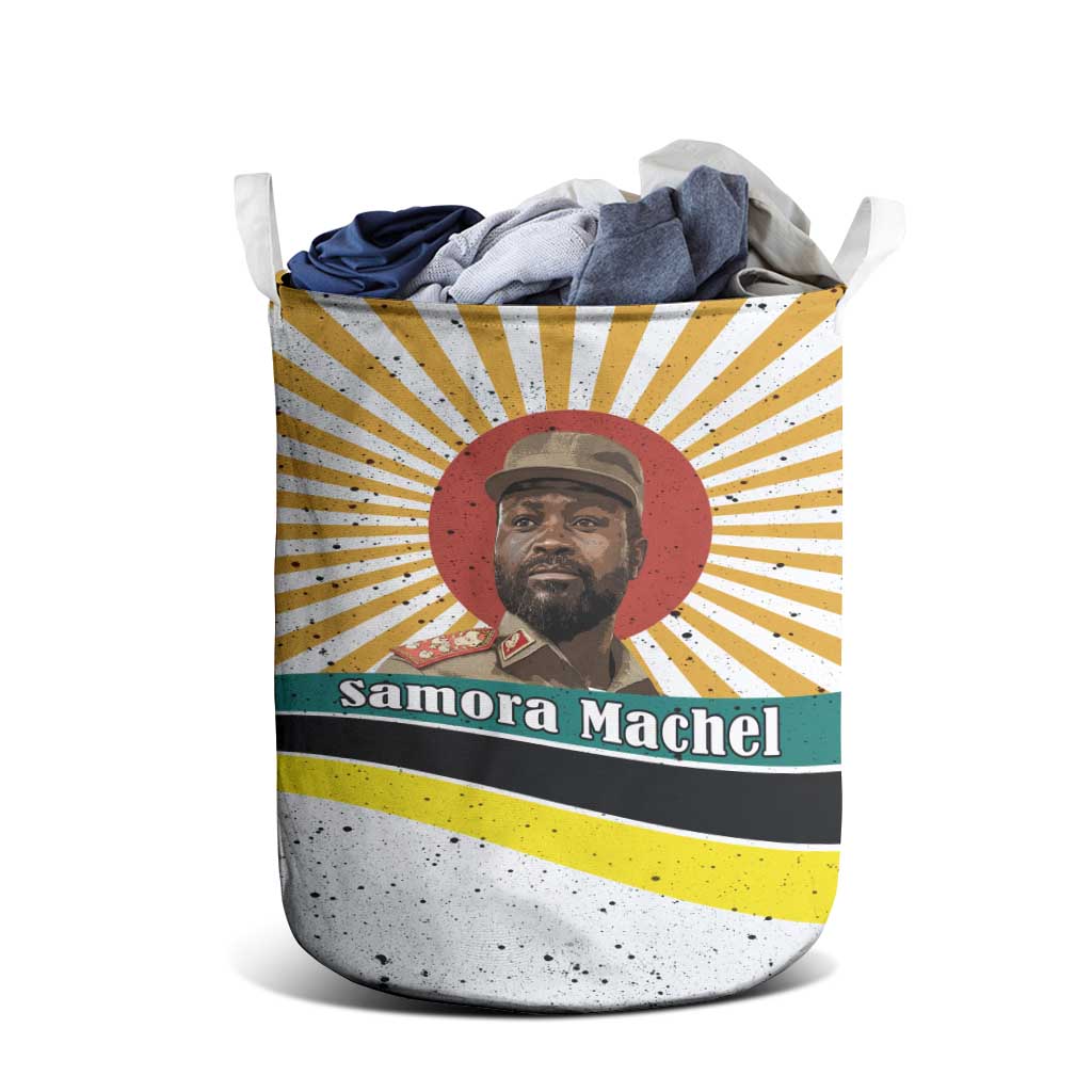 Samora Machel Laundry Basket Radiant Sunburst Bold Anti-Colonial Quote Mozambique Liberation - African Revolutionary Art - African Pride