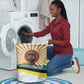 Samora Machel Laundry Basket Radiant Sunburst Bold Anti-Colonial Quote Mozambique Liberation - African Revolutionary Art - African Pride