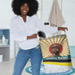 Samora Machel Laundry Basket Radiant Sunburst Bold Anti-Colonial Quote Mozambique Liberation - African Revolutionary Art - African Pride