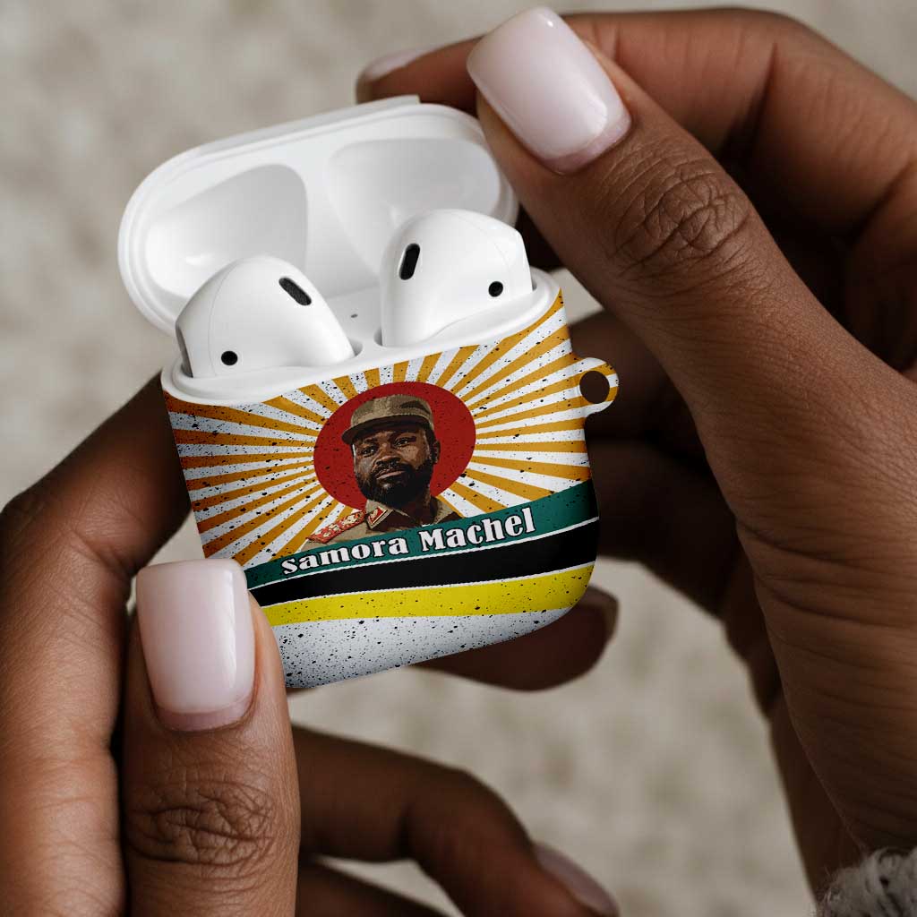 Samora Machel AirPods Case Radiant Sunburst Bold Anti-Colonial Quote Mozambique Liberation - African Revolutionary Art - African Pride