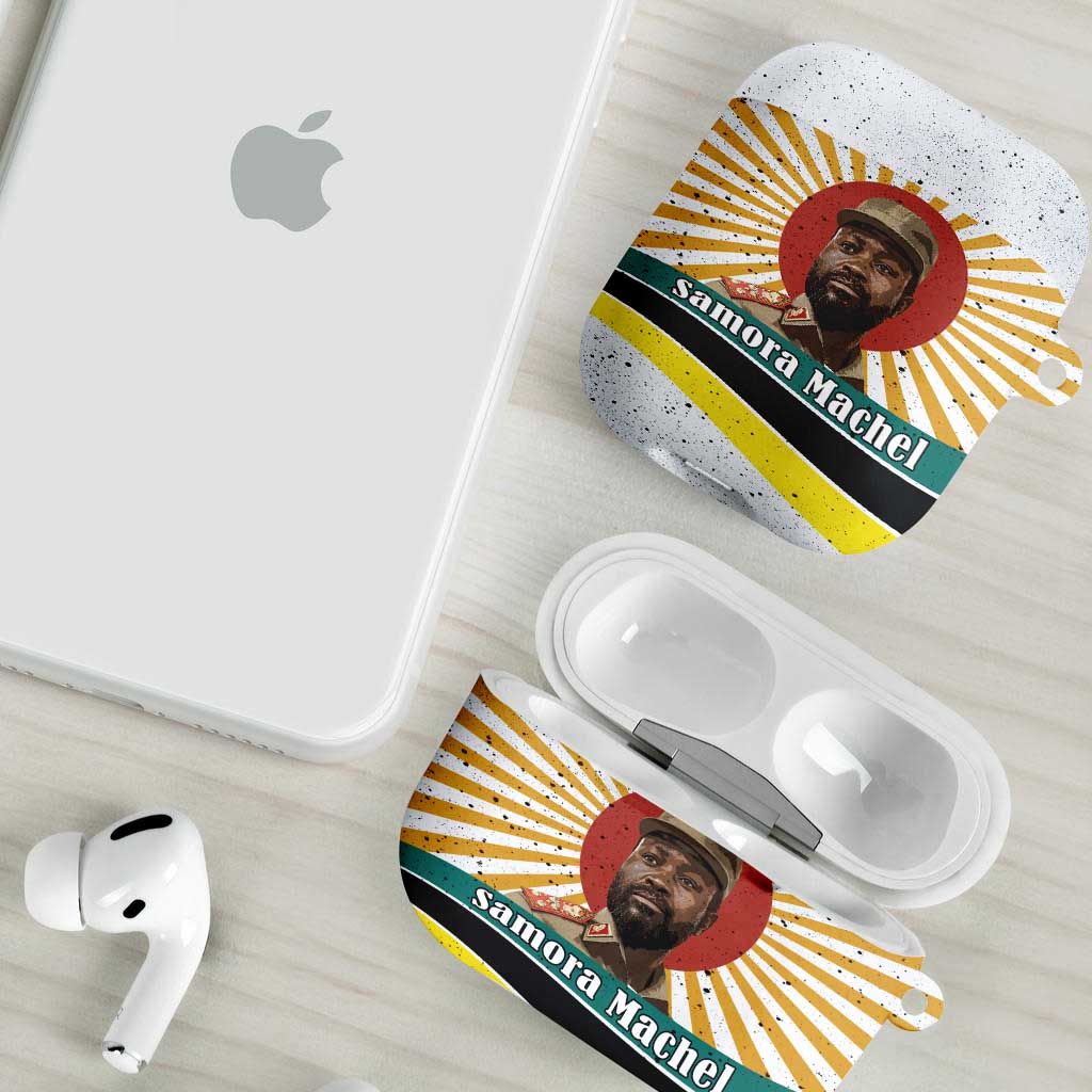 Samora Machel AirPods Case Radiant Sunburst Bold Anti-Colonial Quote Mozambique Liberation - African Revolutionary Art - African Pride