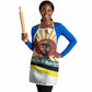 Samora Machel Apron Radiant Sunburst Bold Anti-Colonial Quote Mozambique Liberation - African Revolutionary Art - African Pride