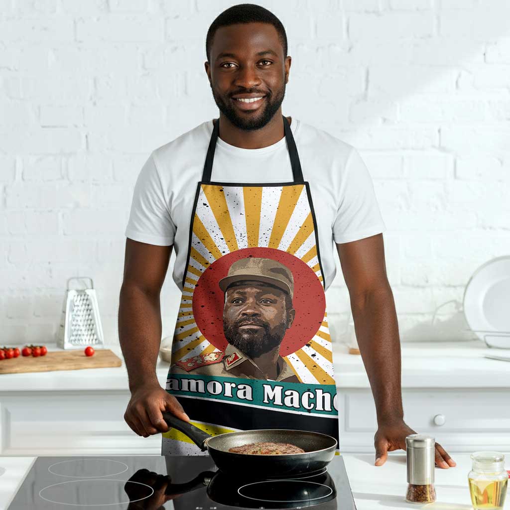 Samora Machel Apron Radiant Sunburst Bold Anti-Colonial Quote Mozambique Liberation - African Revolutionary Art - African Pride