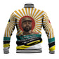 Samora Machel Baseball Jacket Radiant Sunburst Bold Anti-Colonial Quote Mozambique Liberation - African Revolutionary Art - African Pride