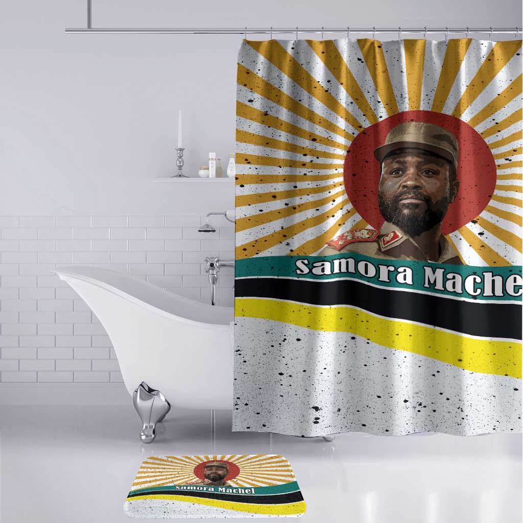 Samora Machel Bathroom Set Radiant Sunburst Bold Anti-Colonial Quote Mozambique Liberation - African Revolutionary Art - African Pride