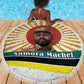 Samora Machel Beach Blanket Radiant Sunburst Bold Anti-Colonial Quote Mozambique Liberation - African Revolutionary Art - African Pride