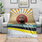 Samora Machel Blanket Radiant Sunburst Bold Anti-Colonial Quote Mozambique Liberation - African Revolutionary Art - African Pride