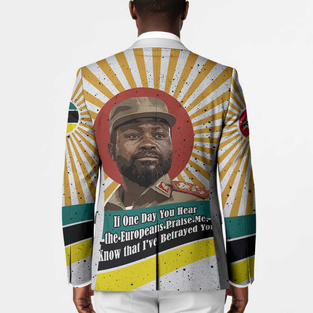 Samora Machel Blazer Radiant Sunburst Bold Anti-Colonial Quote Mozambique Liberation - African Revolutionary Art - African Pride