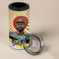 Samora Machel 4 in 1 Can Cooler Tumbler Radiant Sunburst Bold Anti-Colonial Quote Mozambique Liberation - African Revolutionary Art - African Pride