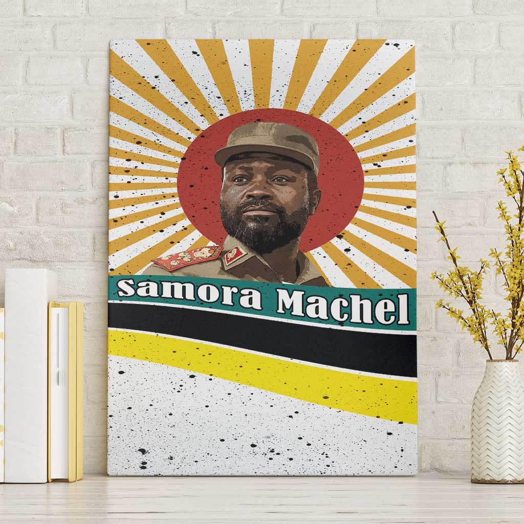Samora Machel Canvas Wall Art Radiant Sunburst Bold Anti-Colonial Quote Mozambique Liberation - African Revolutionary Art - African Pride