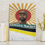 Samora Machel Canvas Wall Art Radiant Sunburst Bold Anti-Colonial Quote Mozambique Liberation - African Revolutionary Art - African Pride