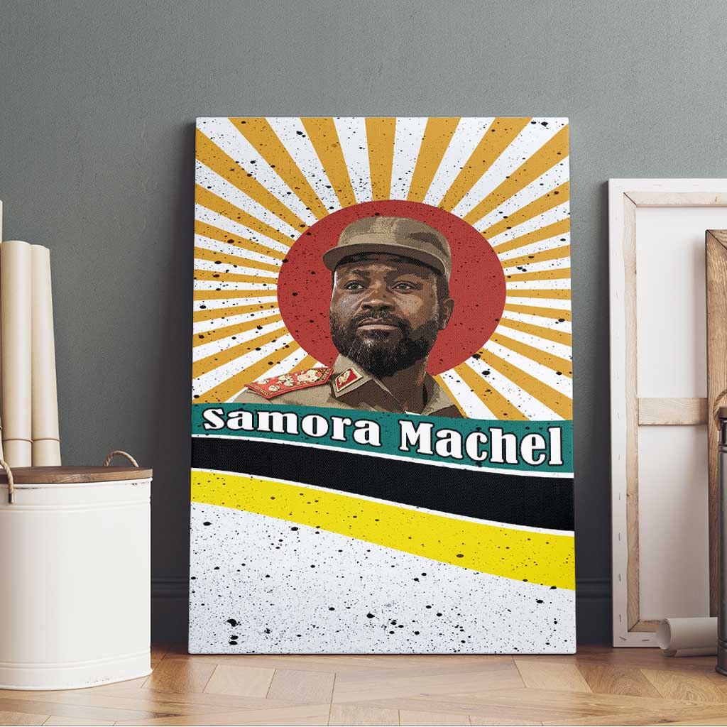 Samora Machel Canvas Wall Art Radiant Sunburst Bold Anti-Colonial Quote Mozambique Liberation - African Revolutionary Art - African Pride