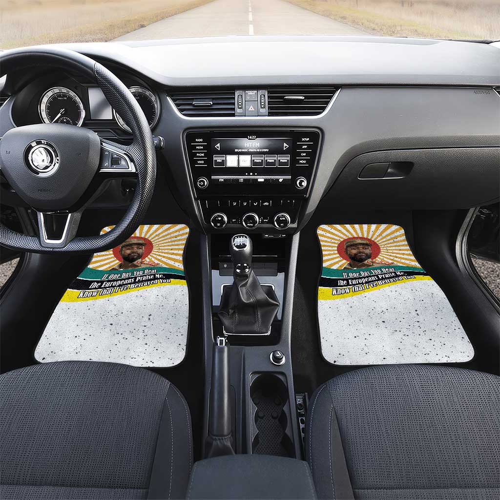 Samora Machel Car Mats Radiant Sunburst Bold Anti-Colonial Quote Mozambique Liberation - African Revolutionary Art - African Pride