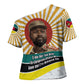Samora Machel Cross Shoulder Shirt Radiant Sunburst Bold Anti-Colonial Quote Mozambique Liberation - African Revolutionary Art - African Pride