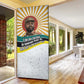 Samora Machel Door Cover Radiant Sunburst Bold Anti-Colonial Quote Mozambique Liberation - African Revolutionary Art - African Pride
