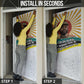 Samora Machel Door Cover Radiant Sunburst Bold Anti-Colonial Quote Mozambique Liberation - African Revolutionary Art - African Pride