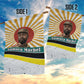 Samora Machel Garden Flag Radiant Sunburst Bold Anti-Colonial Quote Mozambique Liberation - African Revolutionary Art - African Pride