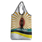 Samora Machel Grocery Bag Radiant Sunburst Bold Anti-Colonial Quote Mozambique Liberation - African Revolutionary Art - African Pride