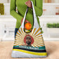Samora Machel Grocery Bag Radiant Sunburst Bold Anti-Colonial Quote Mozambique Liberation - African Revolutionary Art - African Pride