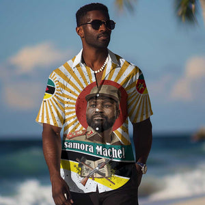Samora Machel Hawaiian Shirt Radiant Sunburst Bold Anti-Colonial Quote Mozambique Liberation - African Revolutionary Art - African Pride
