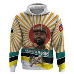Samora Machel Hoodie Radiant Sunburst Bold Anti-Colonial Quote Mozambique Liberation - African Revolutionary Art - African Pride