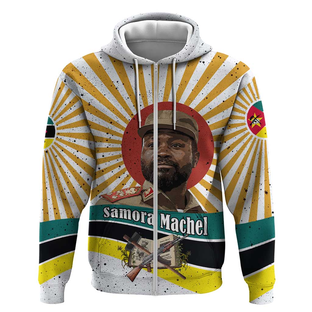 Samora Machel Hoodie Radiant Sunburst Bold Anti-Colonial Quote Mozambique Liberation - African Revolutionary Art - African Pride