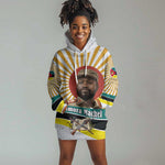 Samora Machel Hoodie Dress Radiant Sunburst Bold Anti-Colonial Quote Mozambique Liberation - African Revolutionary Art - African Pride
