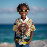 Samora Machel Kid Hawaiian Shirt Radiant Sunburst Bold Anti-Colonial Quote Mozambique Liberation - African Revolutionary Art - African Pride