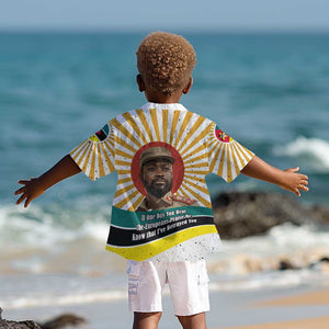 Samora Machel Kid Hawaiian Shirt Radiant Sunburst Bold Anti-Colonial Quote Mozambique Liberation - African Revolutionary Art - African Pride