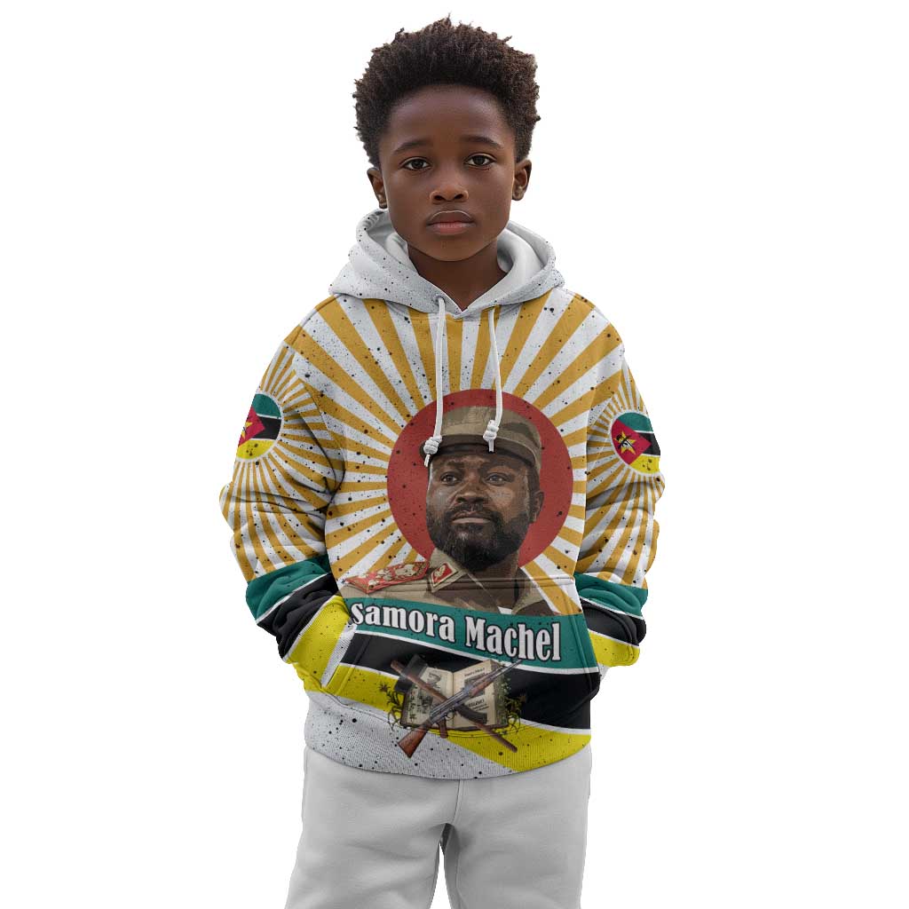 Samora Machel Kid Hoodie Radiant Sunburst Bold Anti-Colonial Quote Mozambique Liberation - African Revolutionary Art - African Pride