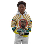 Samora Machel Kid Hoodie Radiant Sunburst Bold Anti-Colonial Quote Mozambique Liberation - African Revolutionary Art - African Pride