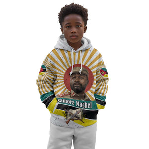Samora Machel Kid Hoodie Radiant Sunburst Bold Anti-Colonial Quote Mozambique Liberation - African Revolutionary Art - African Pride