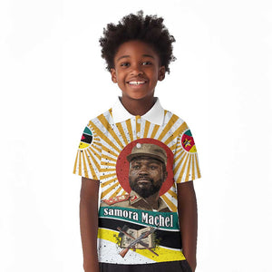 Samora Machel Kid Polo Shirt Radiant Sunburst Bold Anti-Colonial Quote Mozambique Liberation - African Revolutionary Art - African Pride
